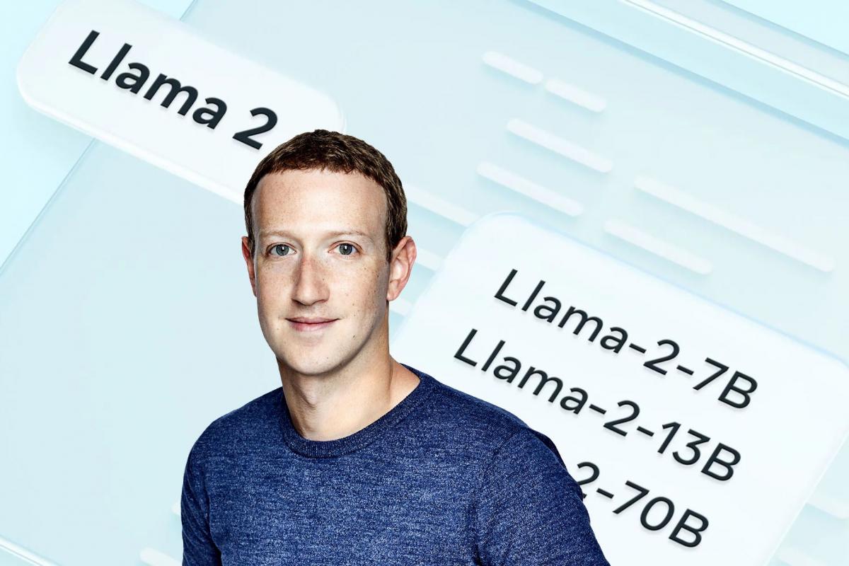 Mark Zuckerberg präsentiert Llama-2